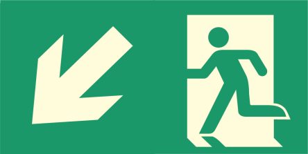 Illumination sign left exit stairs 32x16 ΕΧ259 Class C (ISO)
