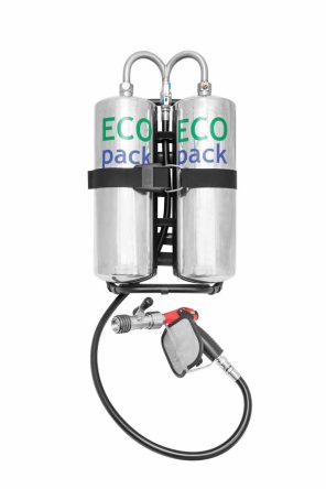 Backpack water mist extinguisher