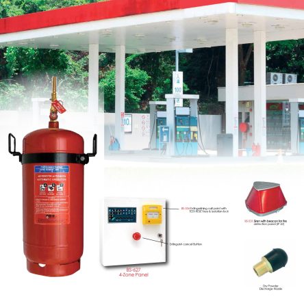 DRY POWDER LOCAL APPLICATION SYSTEM FOR PETROL STATIONS