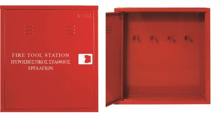 Fire Tool Station with 4 Hooks for tools