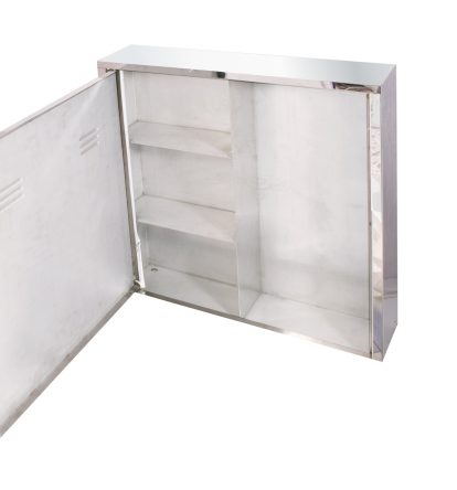 Stainless steel Fire Tool Station, double compartment - Image 2