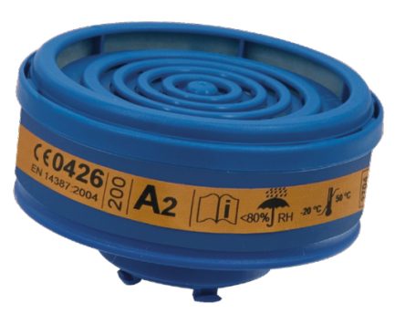 Filter Suitable for Organic Gases and Vapors - A2