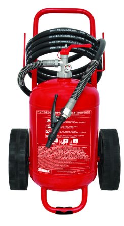 Trolley Fire Extinguisher 25Kg Dry Powder Welded