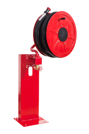 Manual NF Hose Reel with 33mm (1.3 ") Semi - Rigid Hose 30m - Image 2